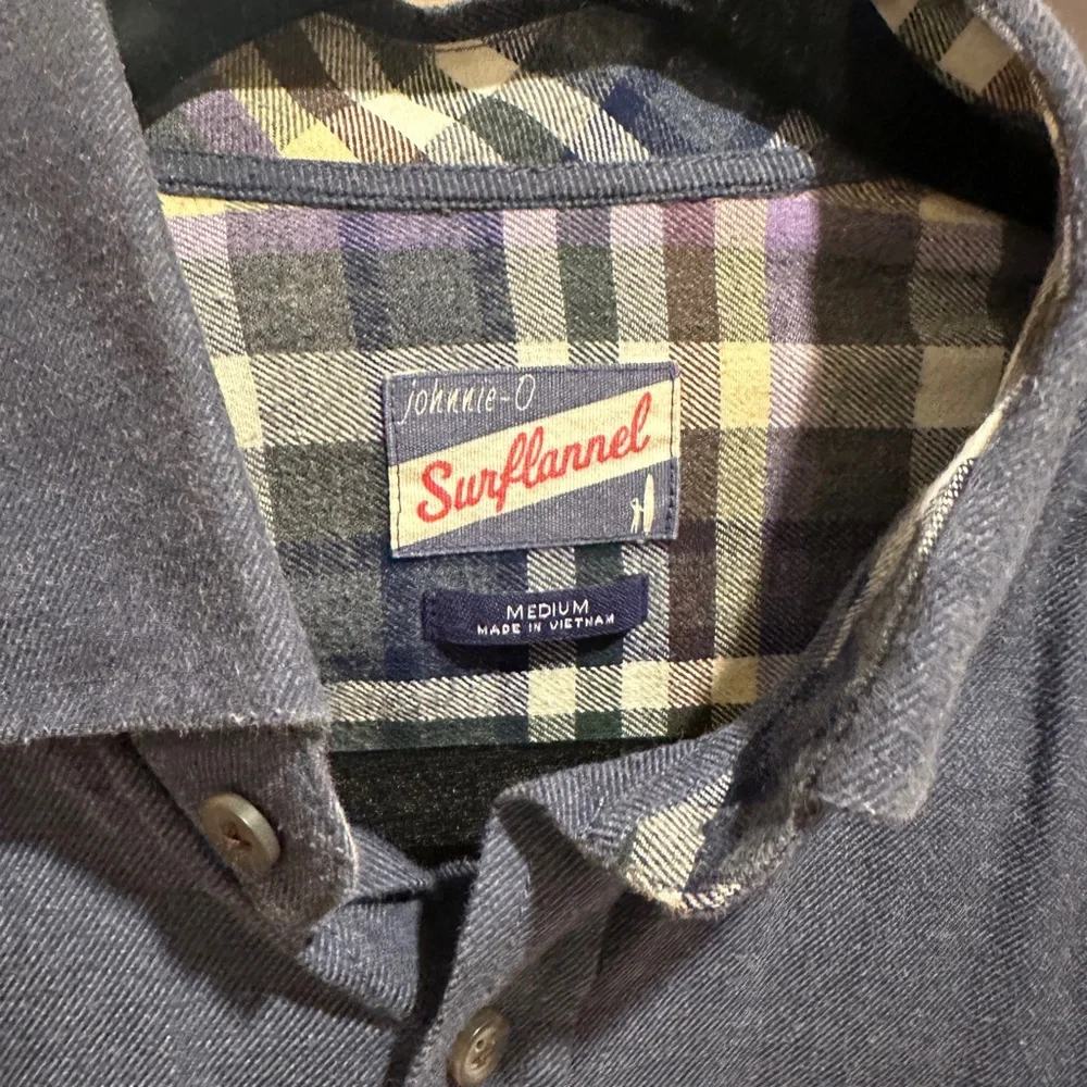 Johnnie-O Casual Button-Down Shirt / Twilight (Navy) Color / Men’s M Size - Picture 5 of 7